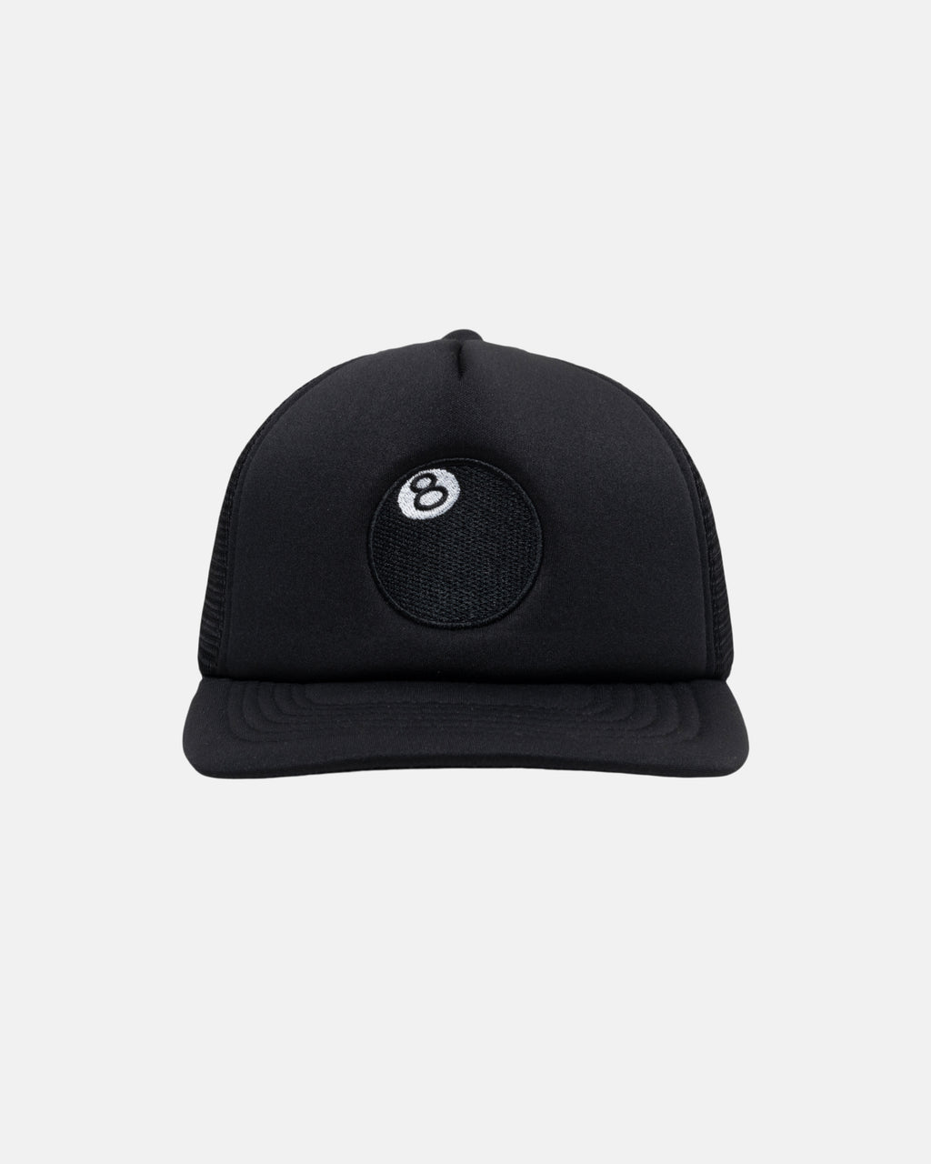 Stussy 8 Ball Trucker Lippis Mustat | ICWMUR-640