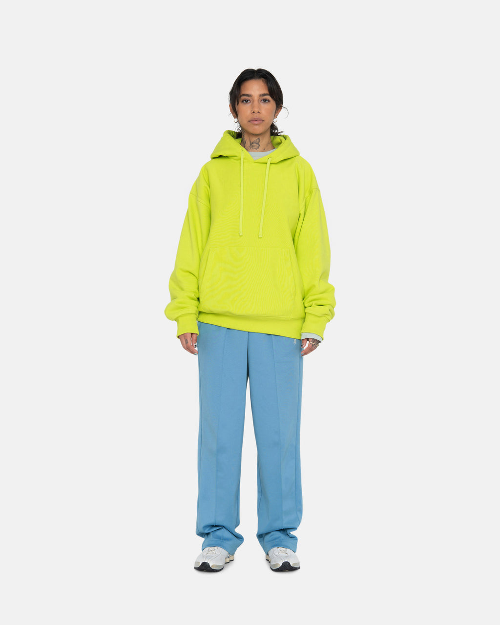 Stussy Back Applique Huppari Keylime | MKAUGC-503