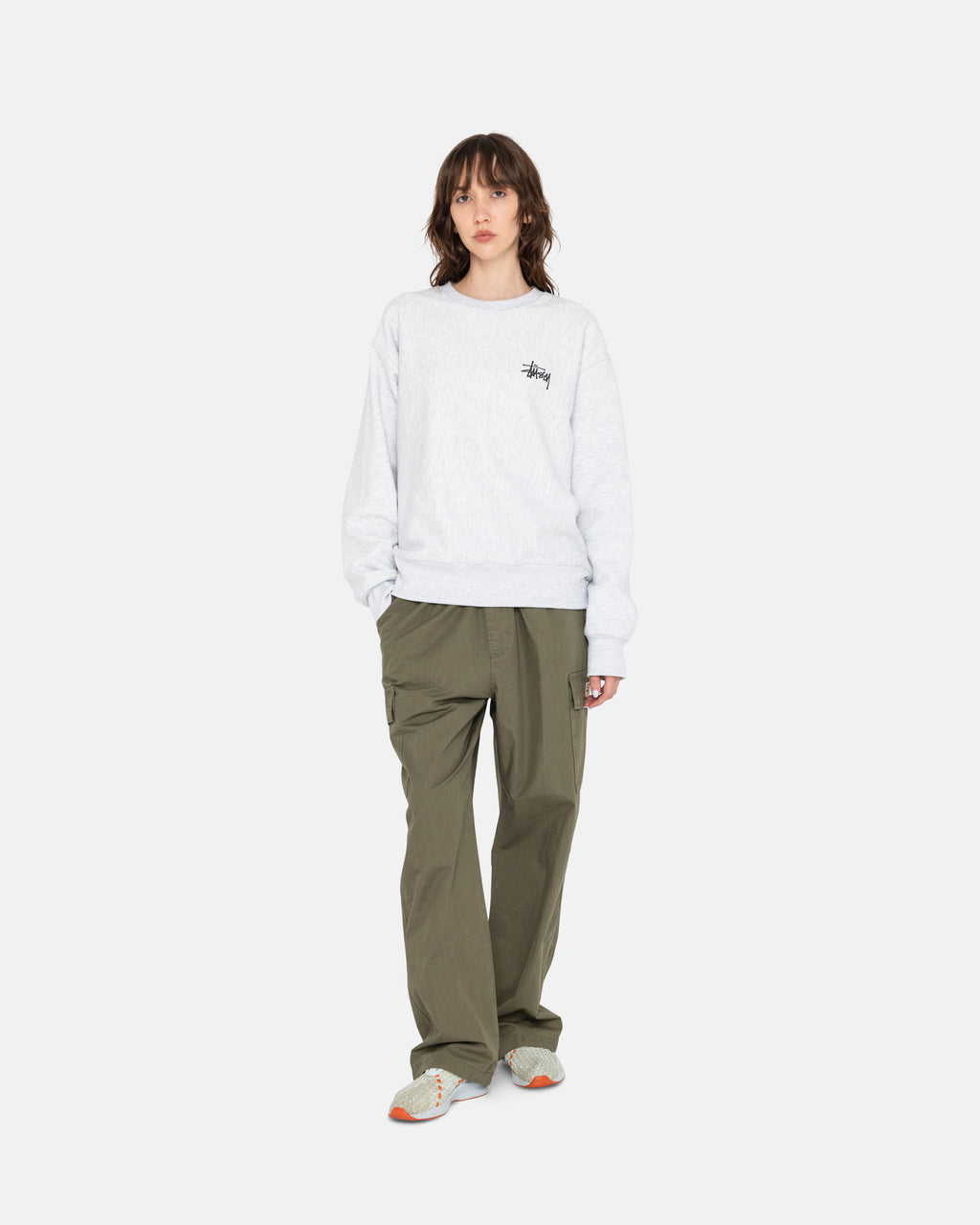 Stussy Basic Crew Shortsit Harmaat | YLPVRB-307