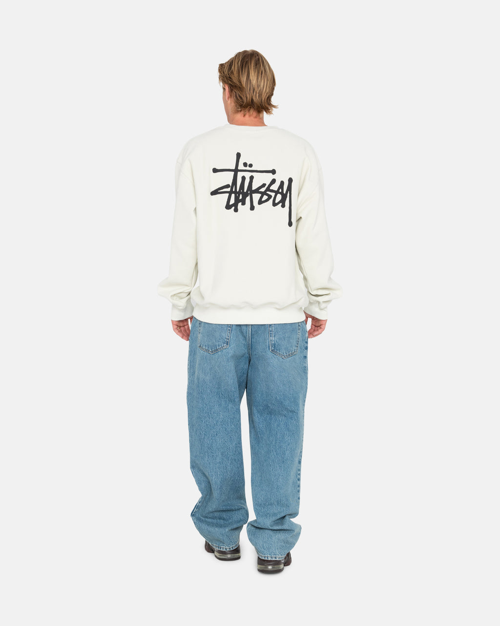 Stussy Basic Pigment Dyed Crew Shortsit Beige | HWXAUJ-068