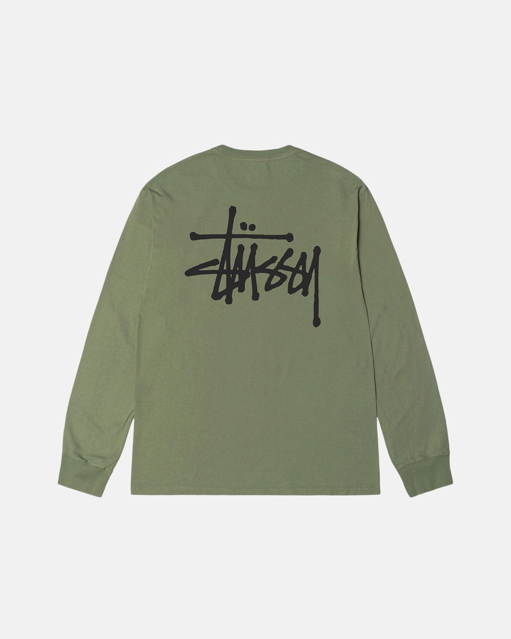 Stussy Basic Pigment Dyed Ls Juoksupaidat Artichoke | JDSBIV-029