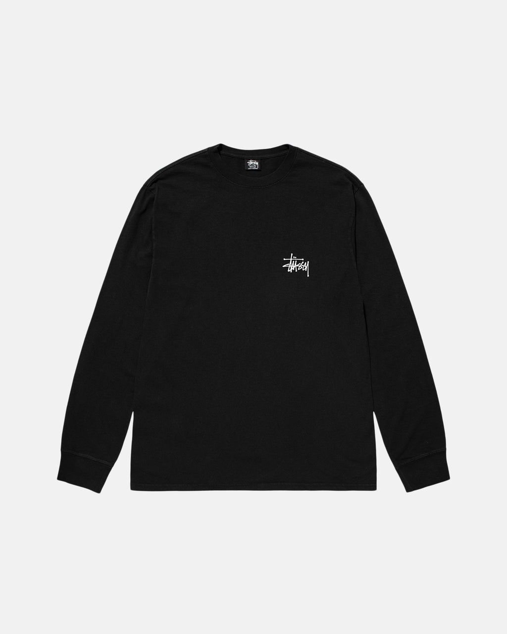 Stussy Basic Pigment Dyed Ls Juoksupaidat Mustat | TNQWME-285