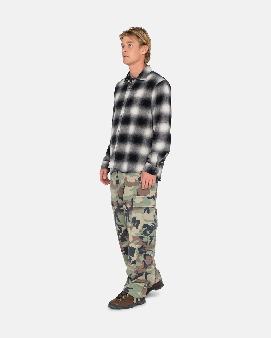 Stussy Bay Plaid Paidat Harmaat | SVLQUB-147