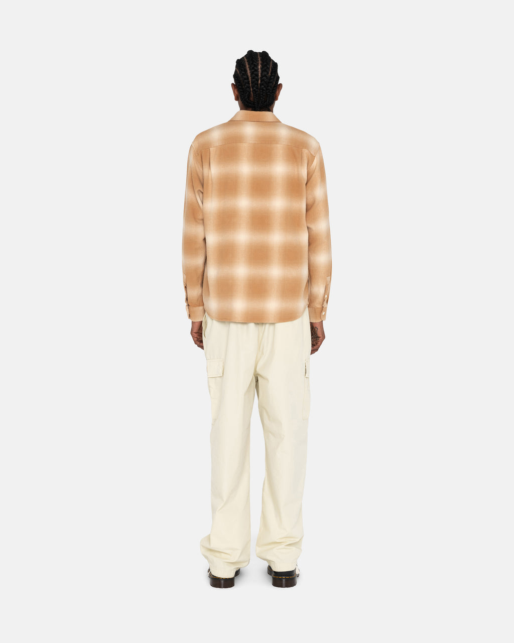 Stussy Bay Plaid Paidat Ruskea | DRSNKV-784