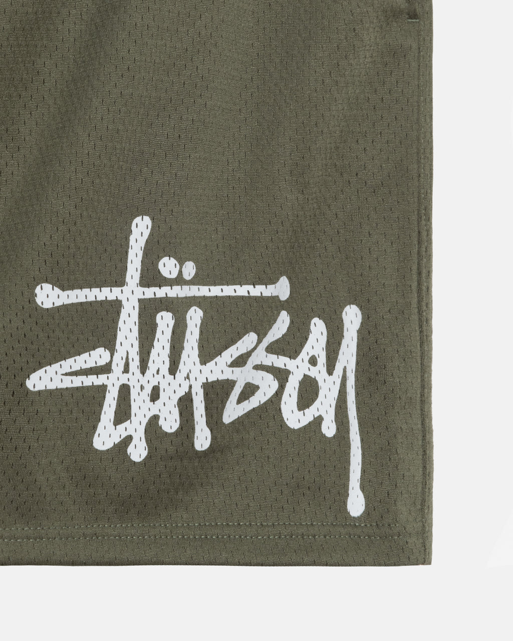 Stussy Big Basic Mesh Shortsit Oliivinvihreä | JQYRLM-124