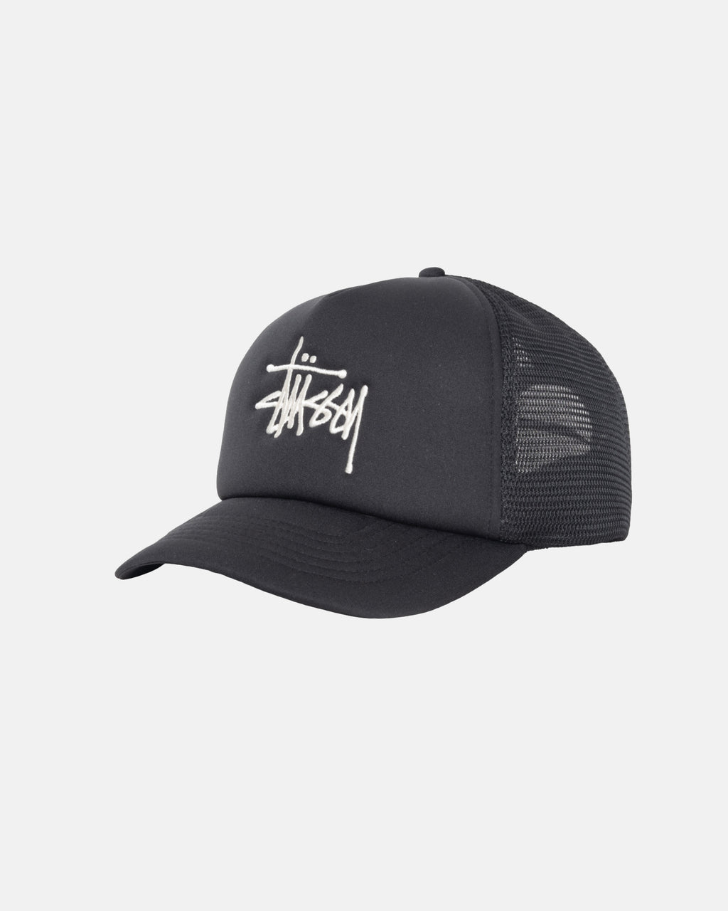 Stussy Big Basic Trucker Lippis Mustat | JEVQOF-206