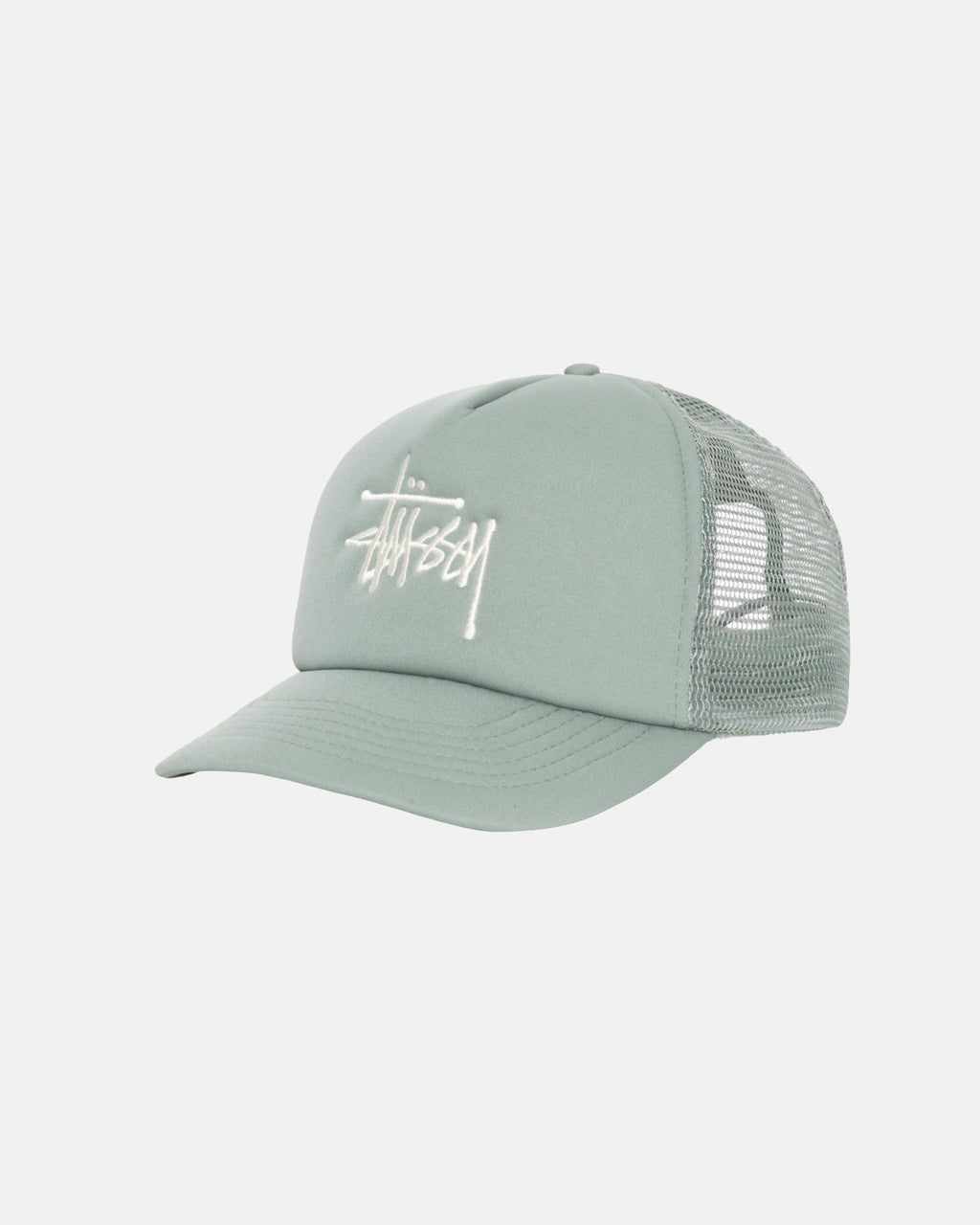 Stussy Big Basic Trucker Lippis Vaaleanoliivinvihreä | JIYBEU-584