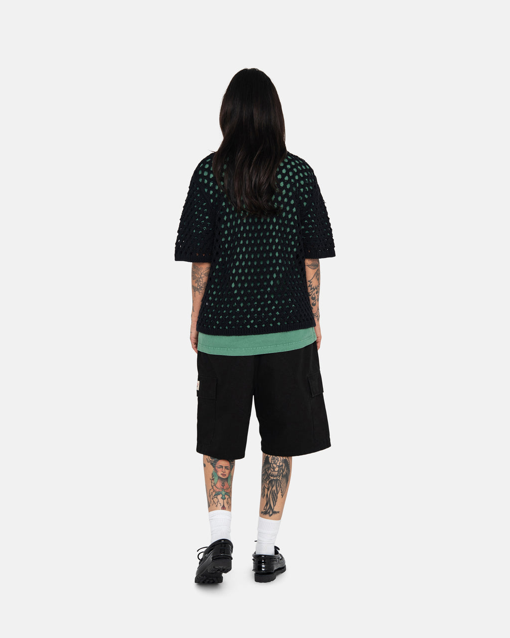 Stussy Big Mesh Polo Neulepuserot Mustat | ERIOFU-981