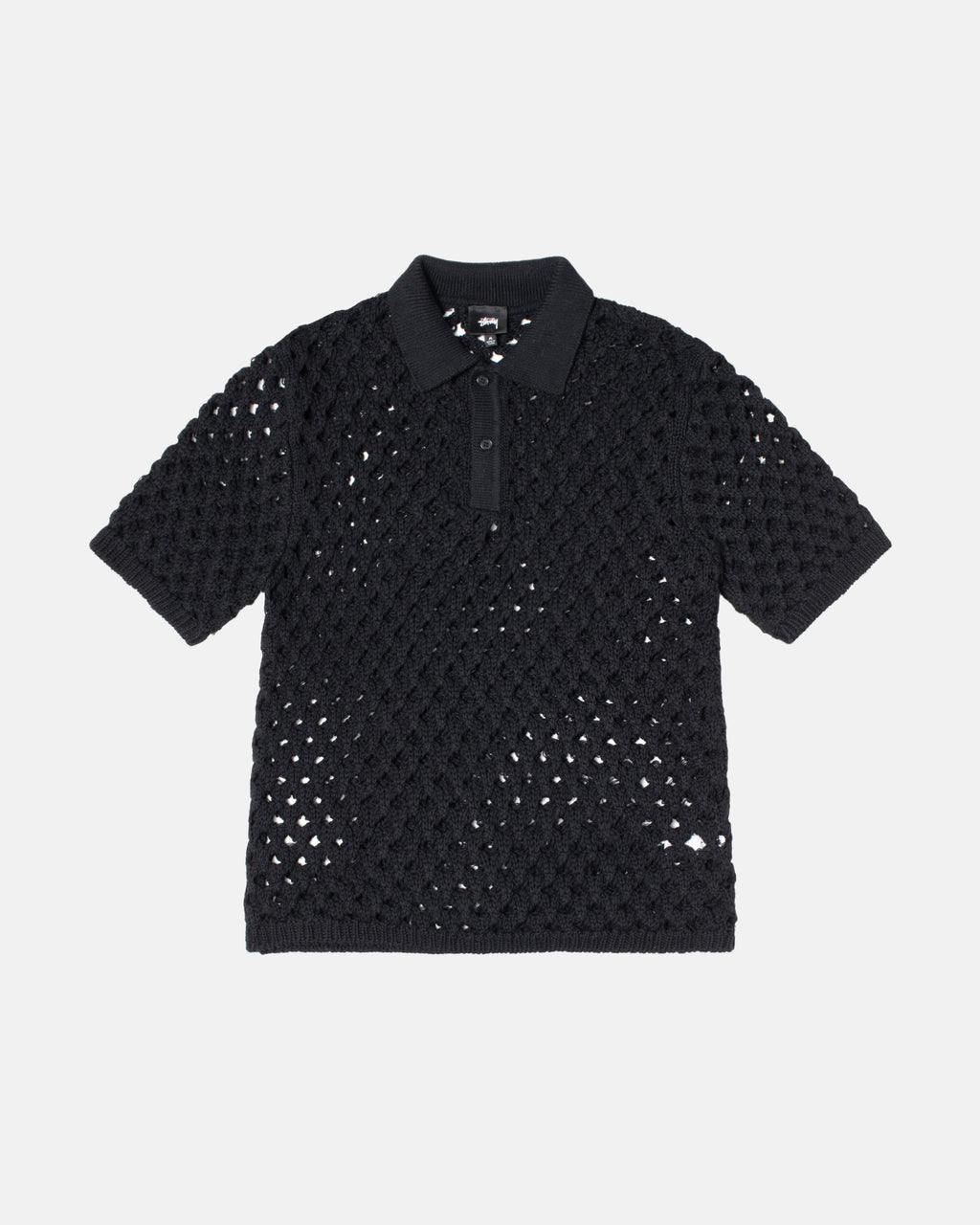 Stussy Big Mesh Polo Neulepuserot Mustat | ERIOFU-981