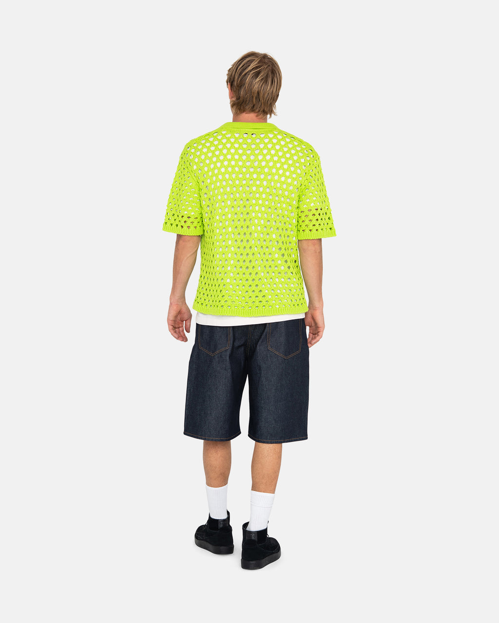 Stussy Big Mesh Polo Neulepuserot Vaaleanvihreä | RWPLUF-832