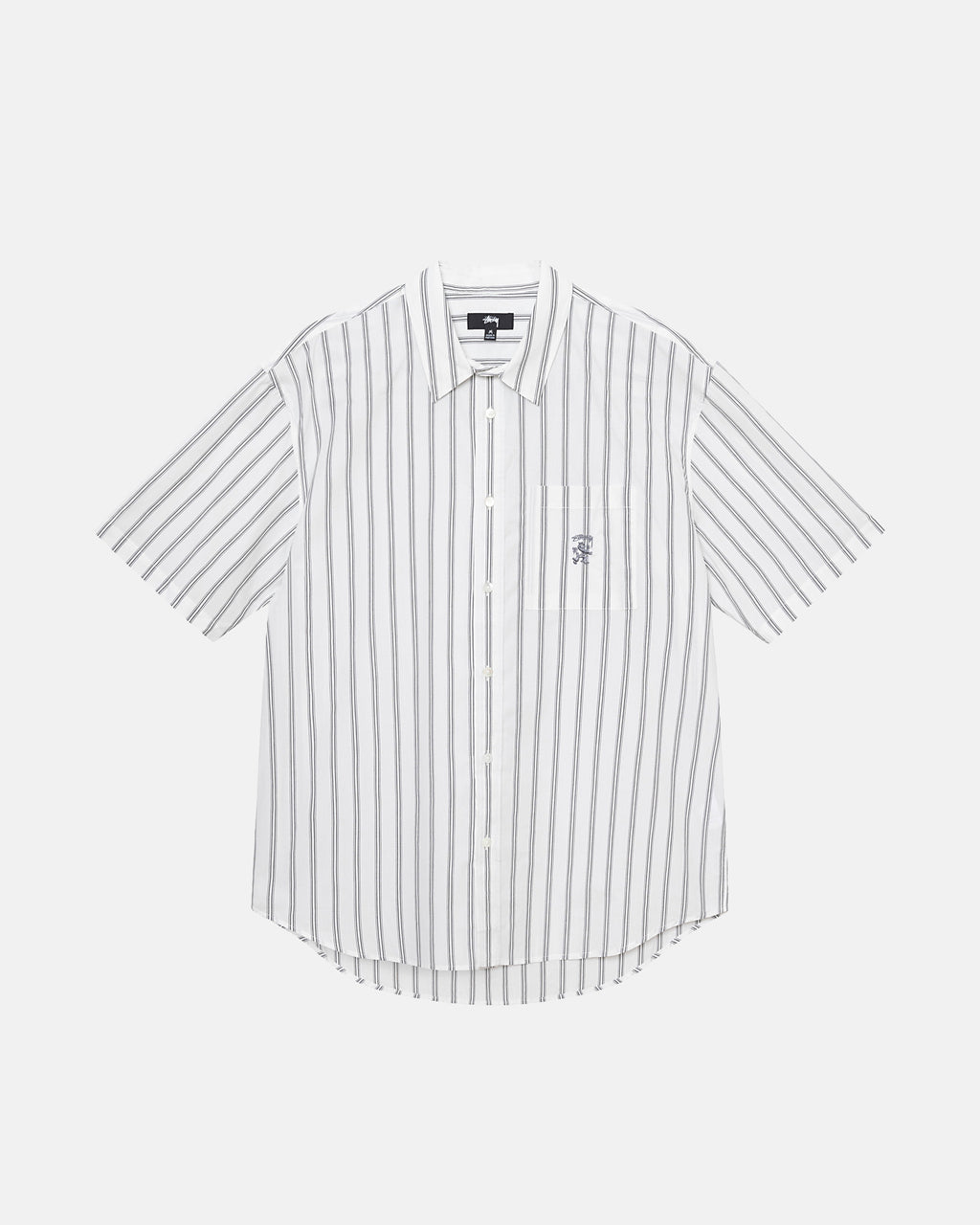 Stussy Boxy Raidallinen Ss Paidat Valkoinen | DWABQE-790