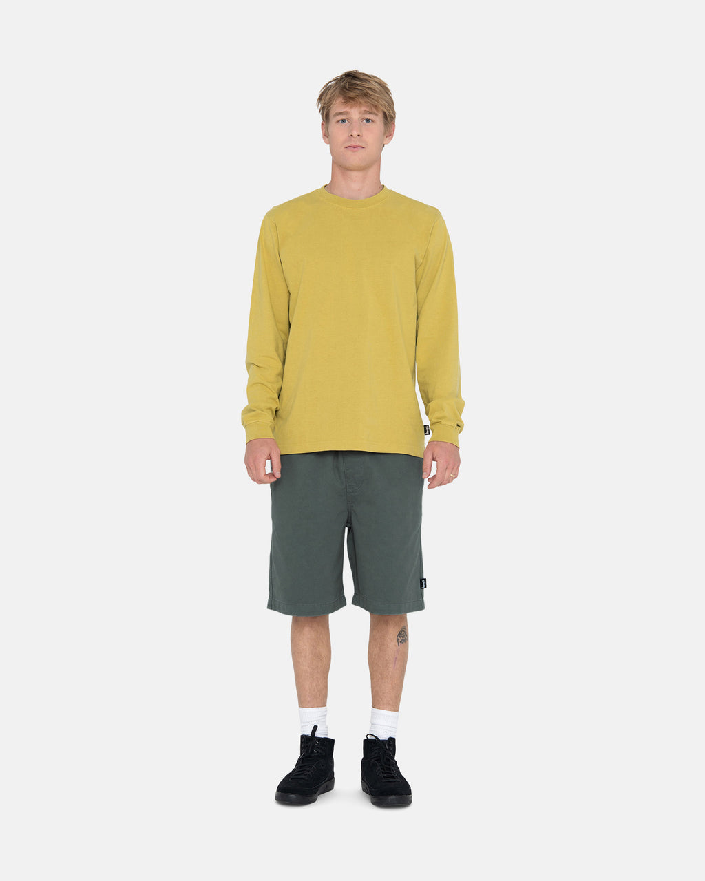 Stussy Brushed Beach Shortsit Oliivinvihreä | CLGMVF-745