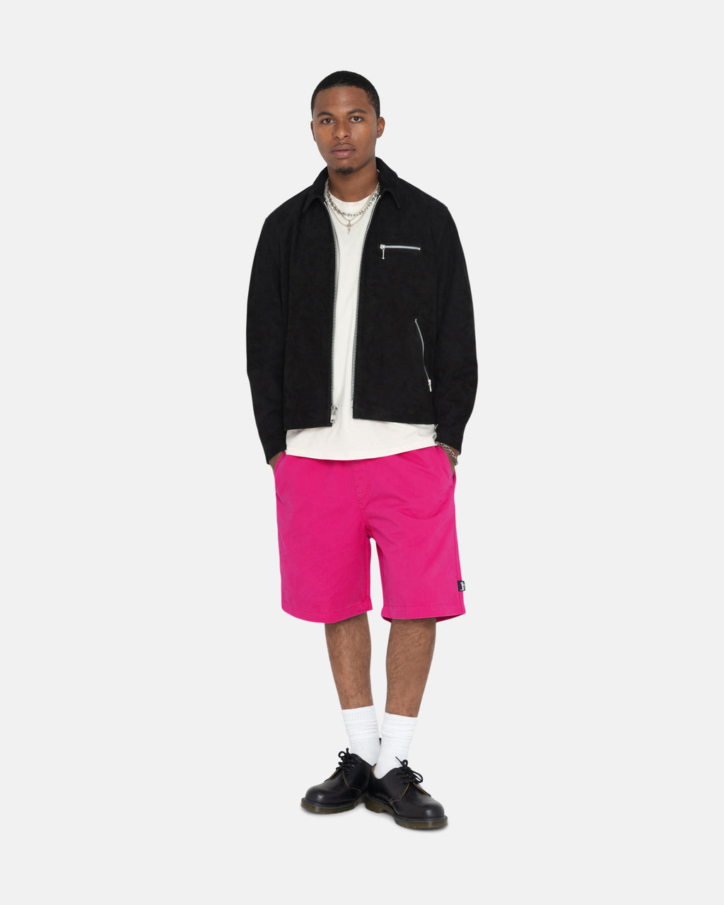 Stussy Brushed Beach Shortsit Pinkki | DPJIHV-846