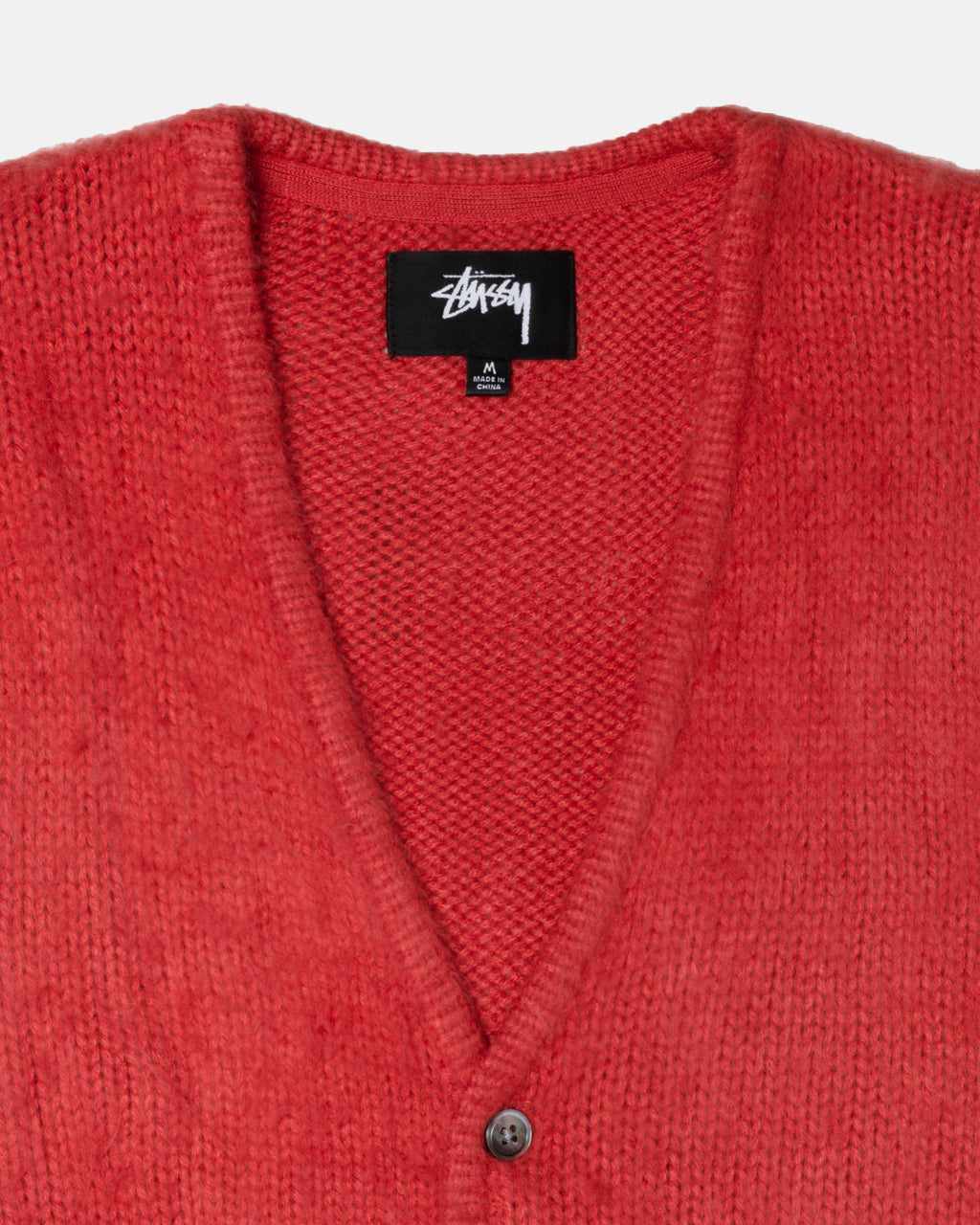 Stussy Brushed Cardigan Neulepuserot Punainen | KCWSGT-642