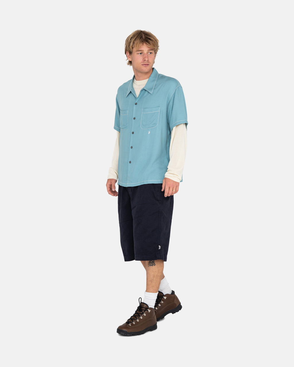 Stussy Contrast Pick Stitched Paidat Sininen | XNKSMR-215