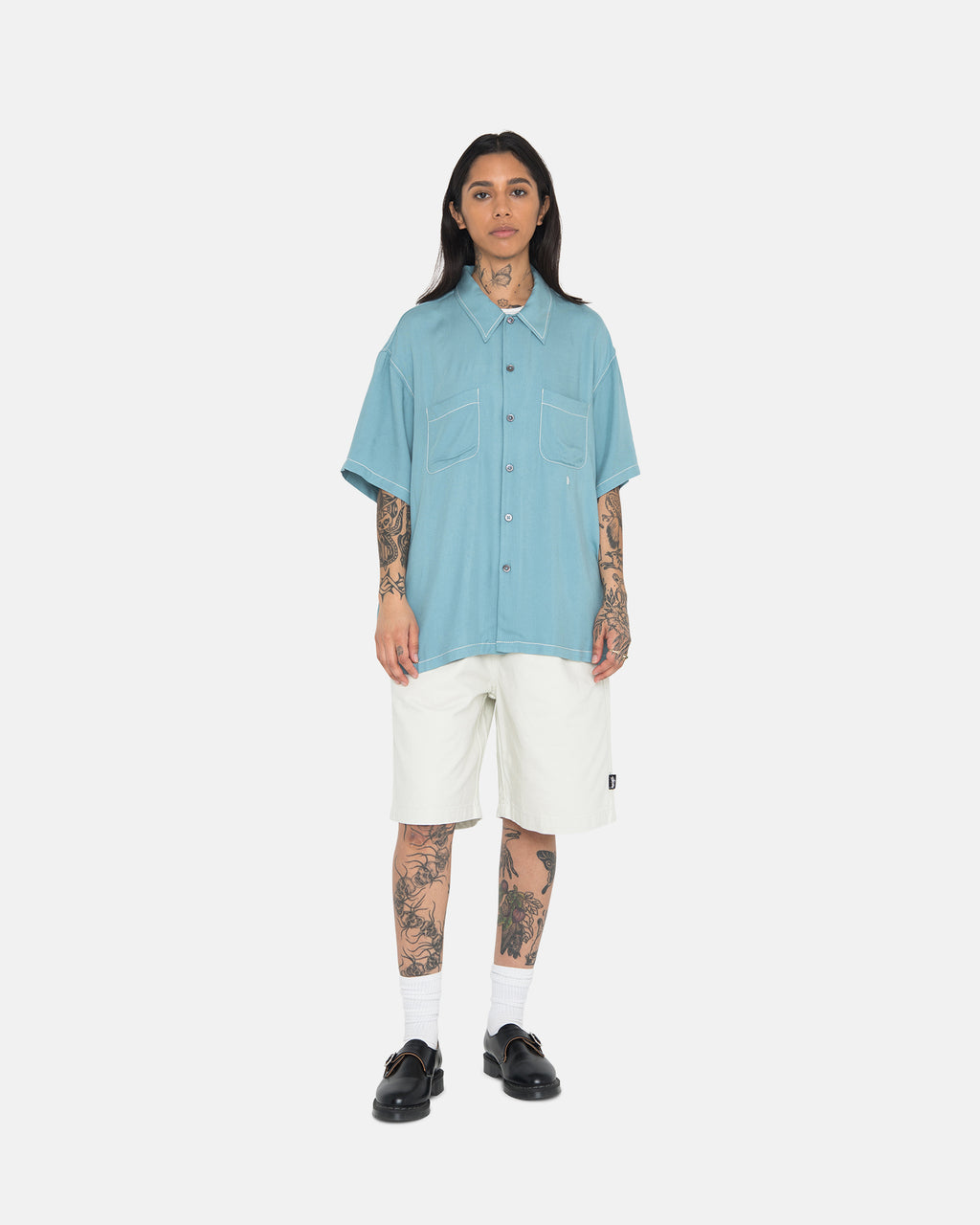 Stussy Contrast Pick Stitched Paidat Sininen | XNKSMR-215