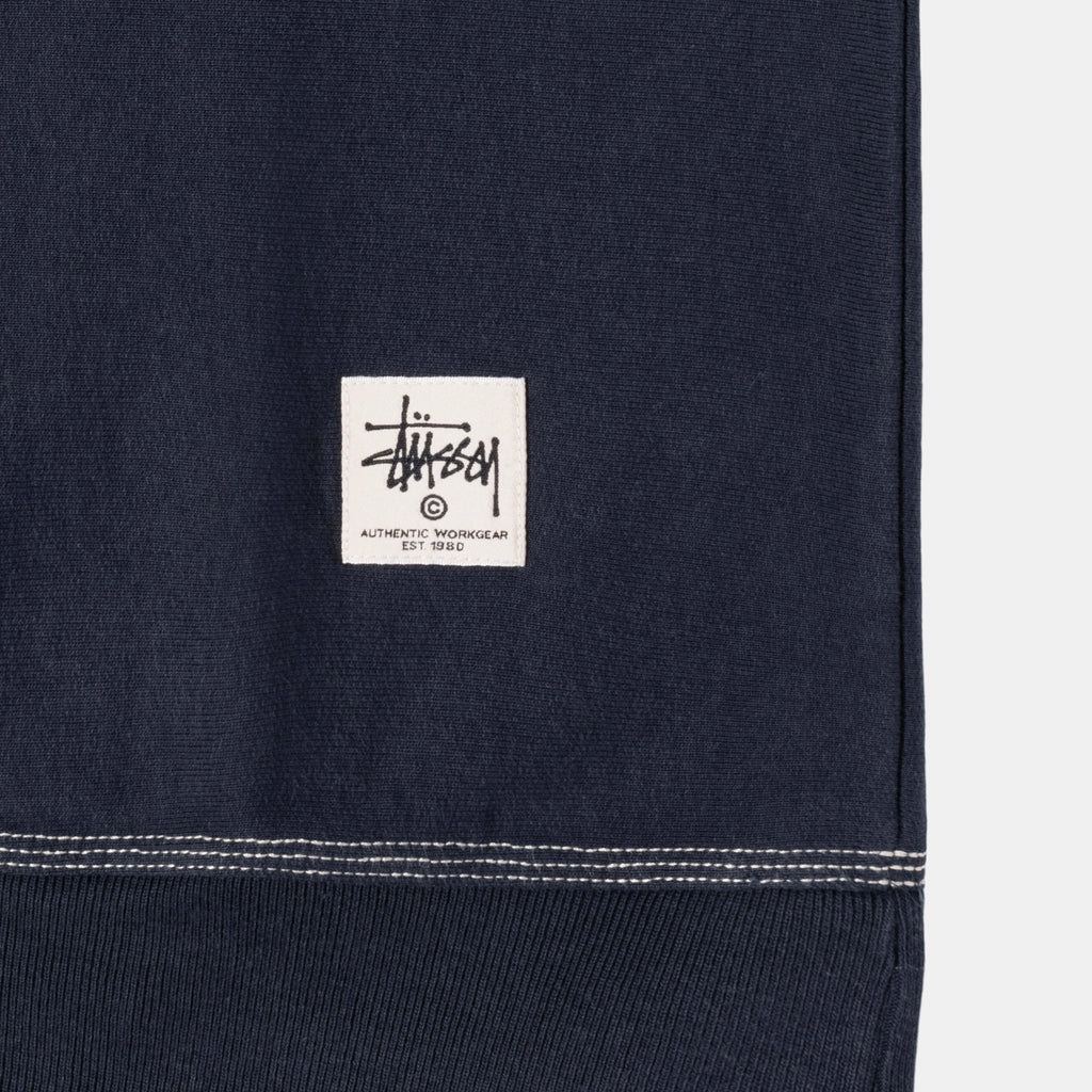 Stussy Contrast Stitch Label Crew Shortsit Laivastonsininen | NPFAWM-674