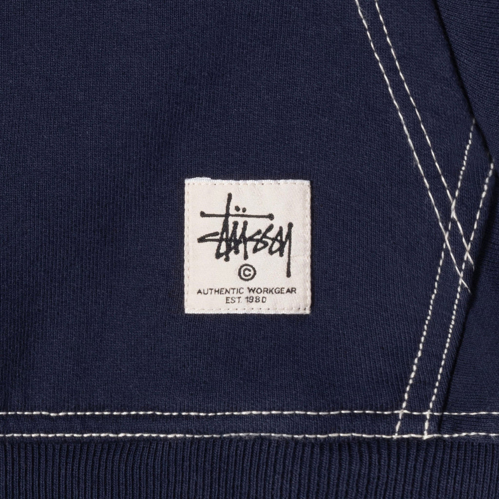 Stussy Contrast Stitch Label Huppari Laivastonsininen | DYBJLV-432