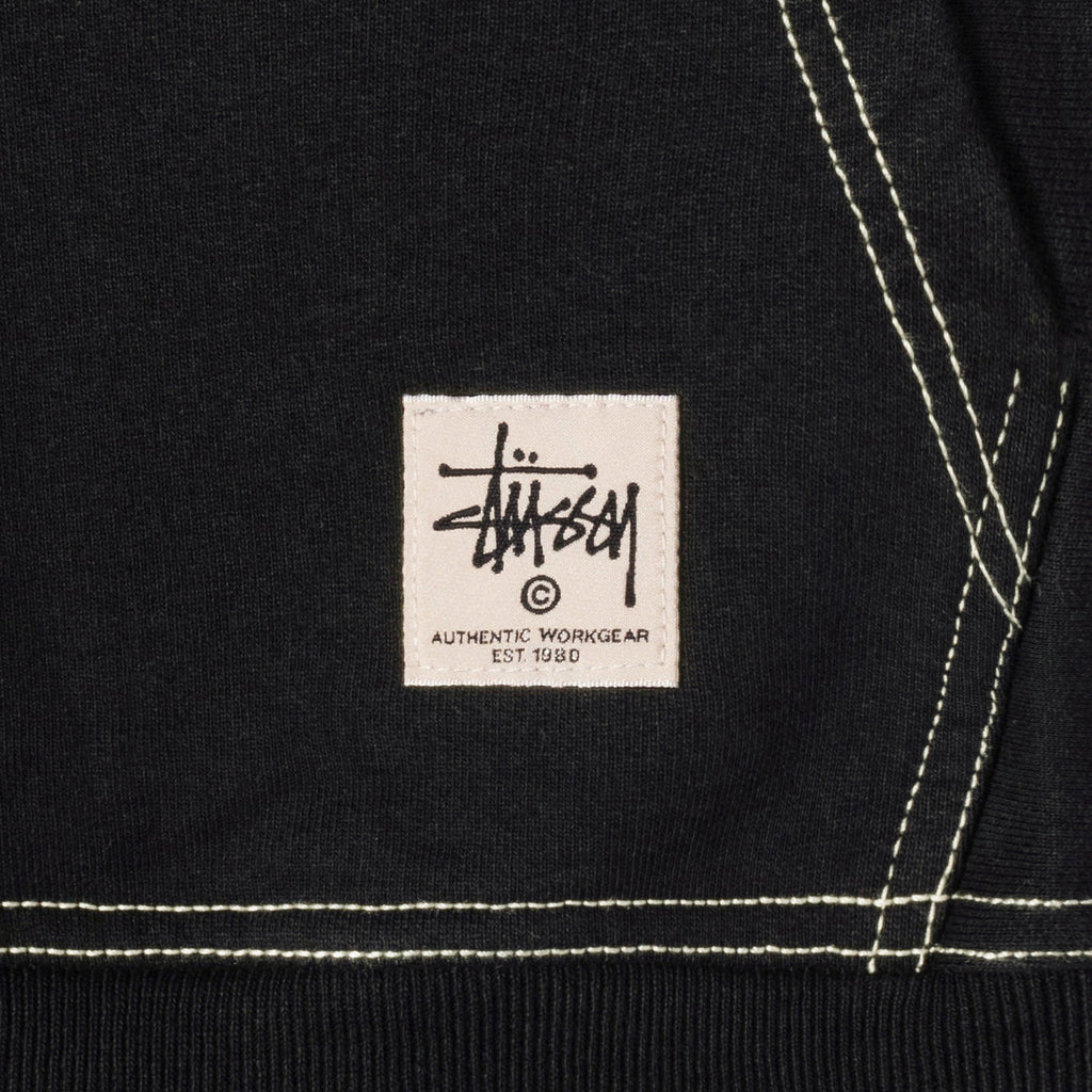 Stussy Contrast Stitch Label Huppari Mustat | NMVQDJ-306