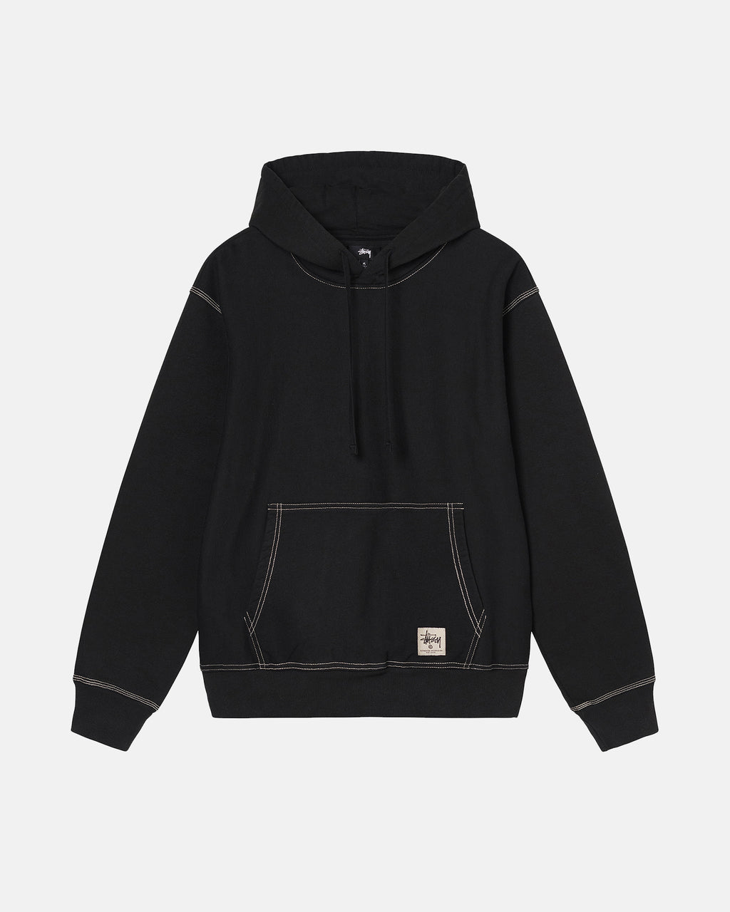 Stussy Contrast Stitch Label Huppari Mustat | NMVQDJ-306