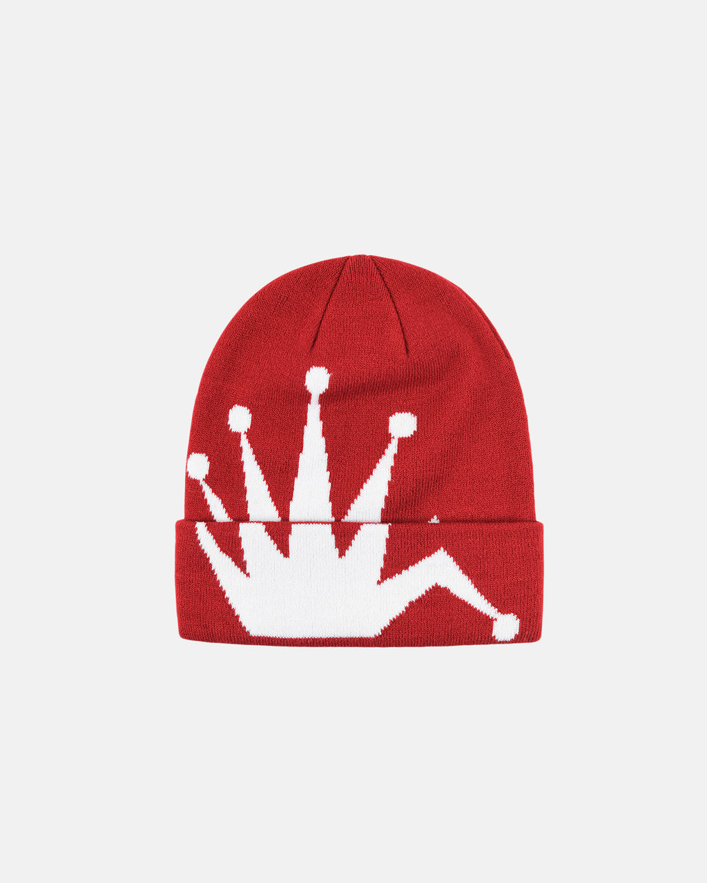 Stussy Crown Jacquard Cuff Beanie Lippis Berry | UEFGAX-439