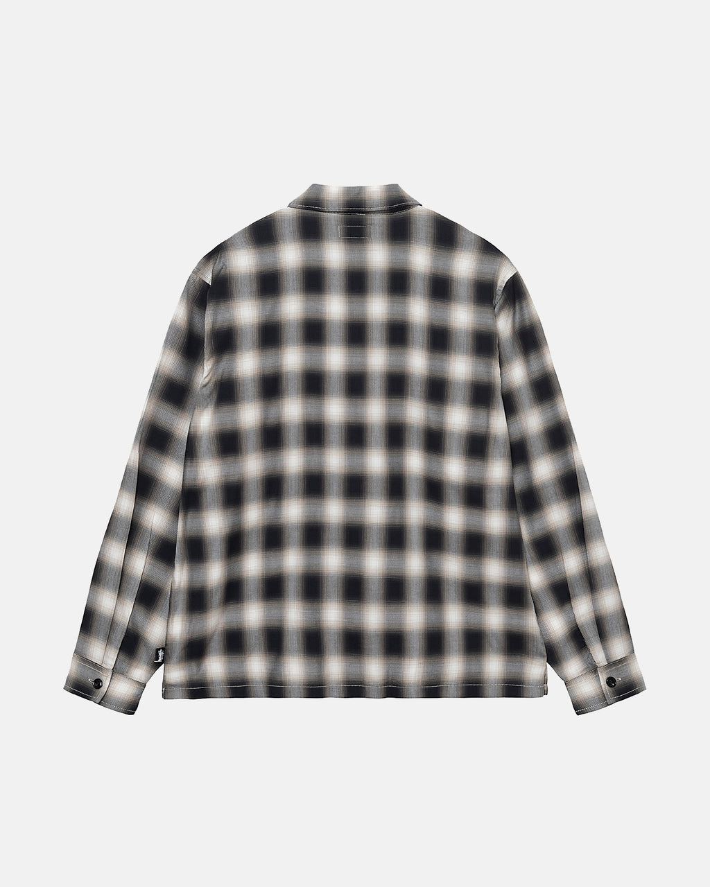 Stussy Eddie Plaid Zip Paidat Mustat | KROWGS-035