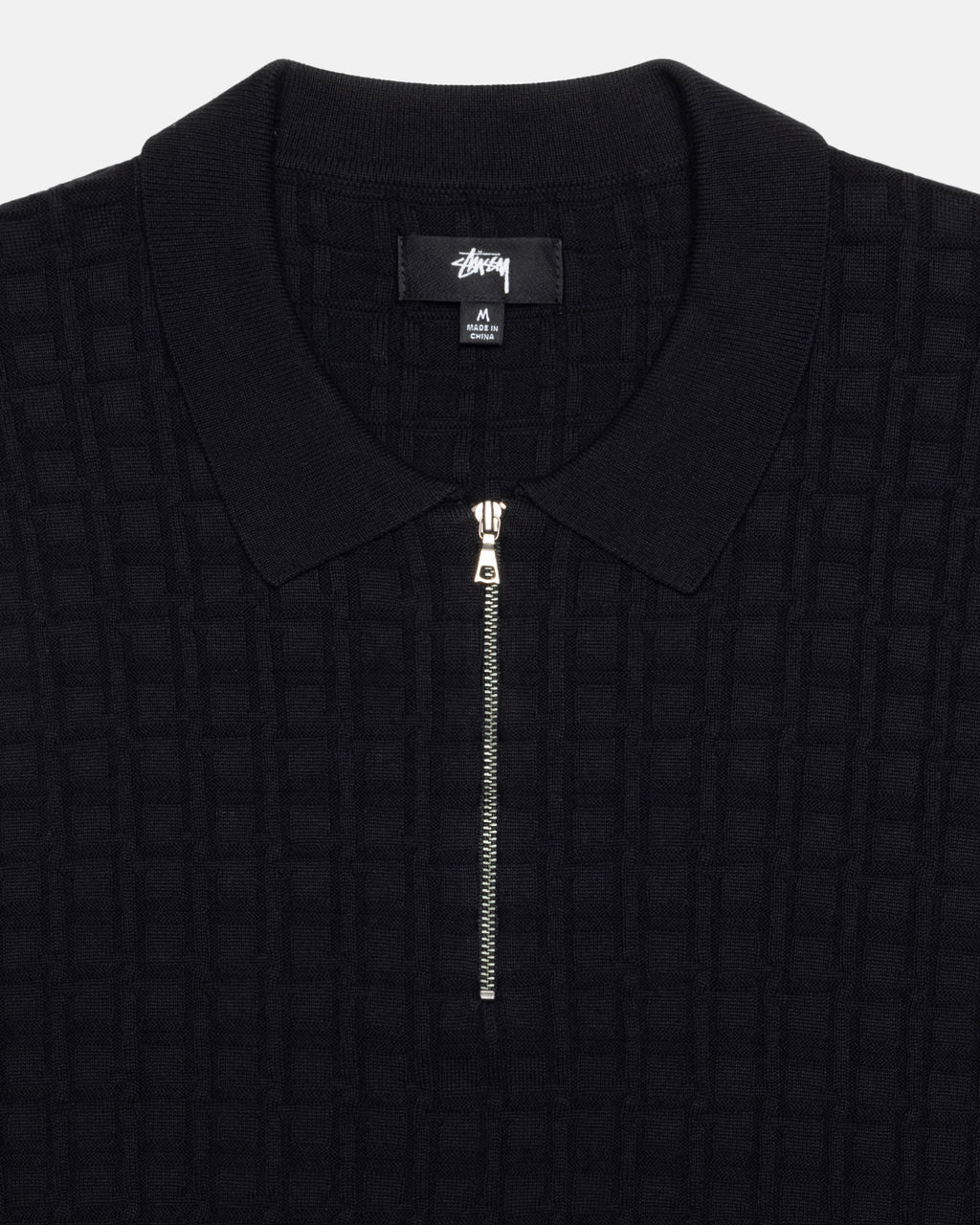 Stussy Half Zip Polo Neulepuserot Mustat | MXKZTO-107