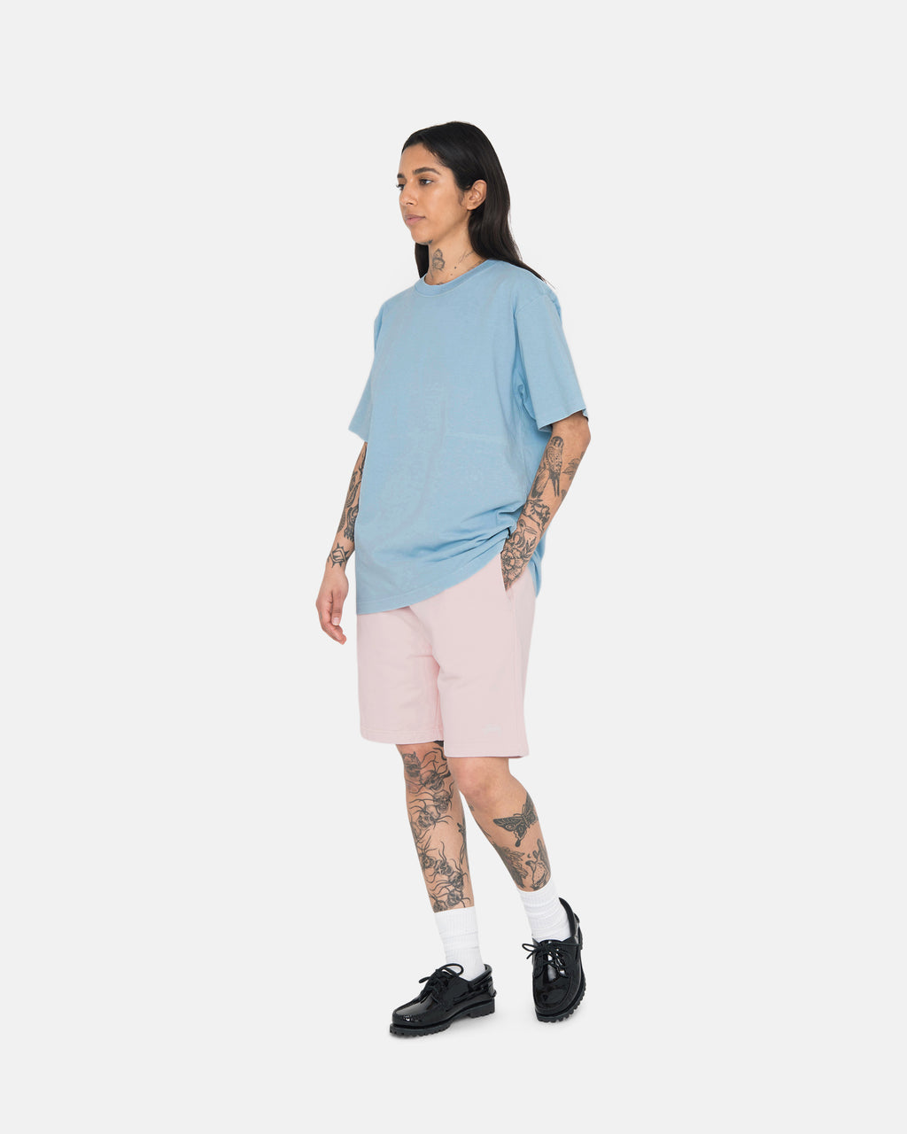 Stussy Heavyweight Pigment Dyed Crew Juoksupaidat Sininen | BQLNGA-402