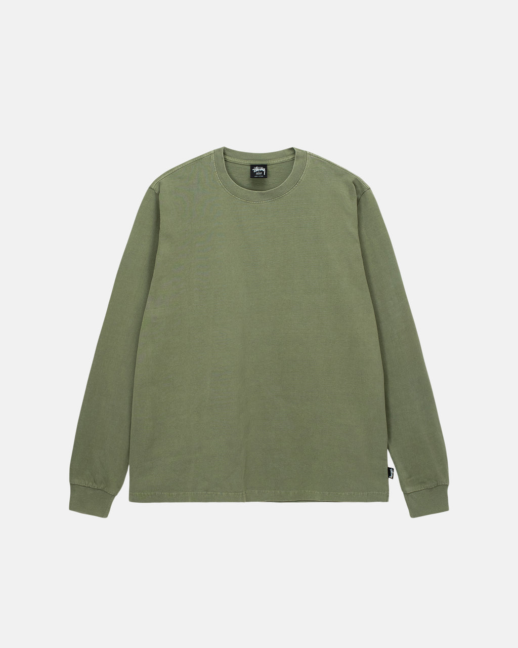 Stussy Heavyweight Pigment Dyed Ls Crew Paidat Oliivinvihreä | AKNREU-387