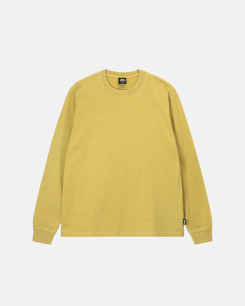 Stussy Heavyweight Pigment Dyed Ls Crew Juoksupaidat Sinapinkeltainen | PDUEWX-705