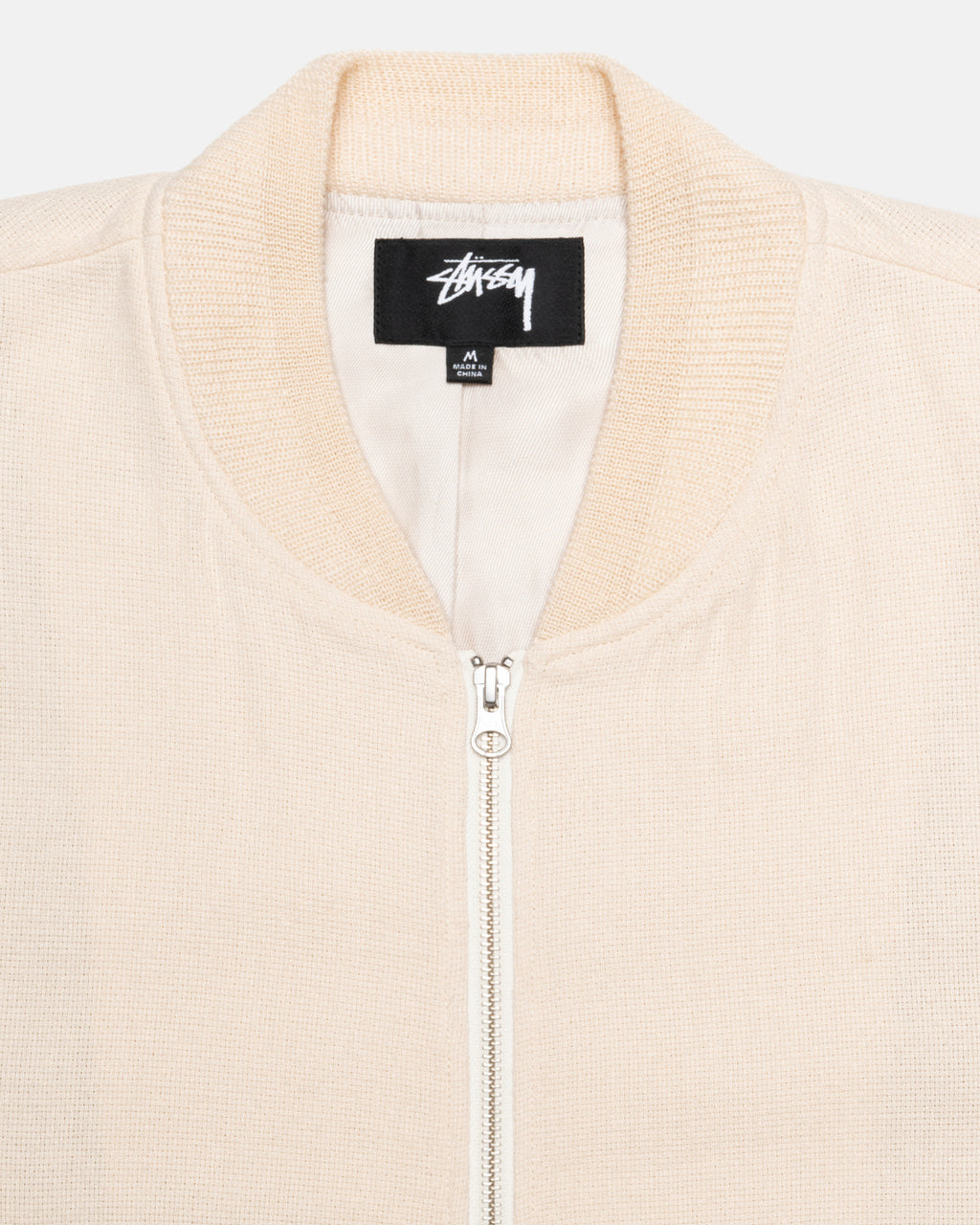 Stussy Linen Beach Bomber Takit Beige | FKOBXW-716