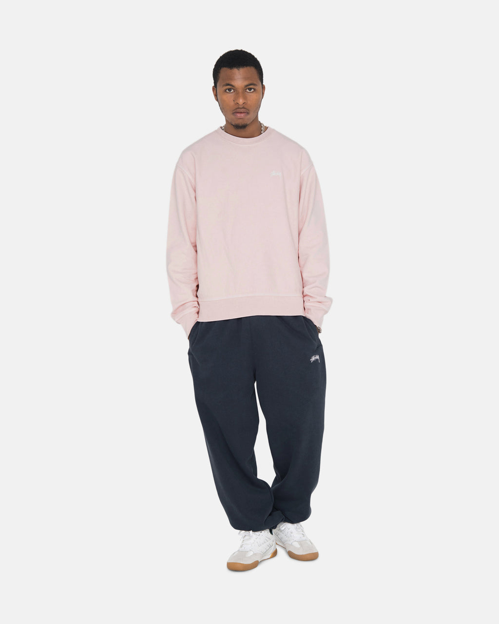 Stussy Overdyed Stock Logo Collegehousut Laivastonsininen | KLOBST-520