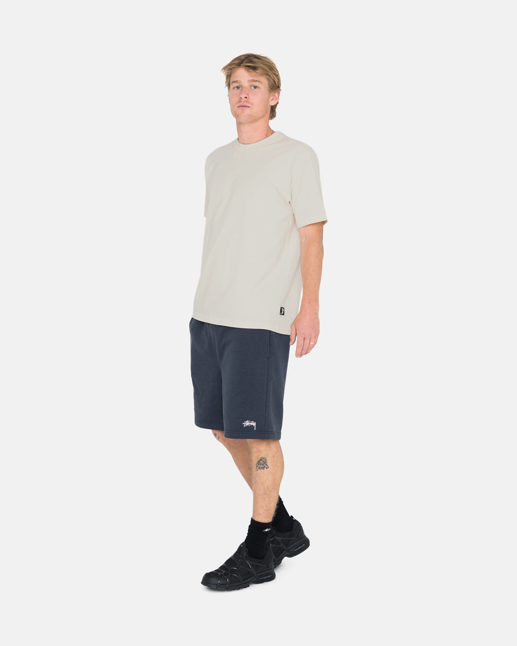 Stussy Overdyed Stock Logo Sweat Shortsit Laivastonsininen | MKASPV-281