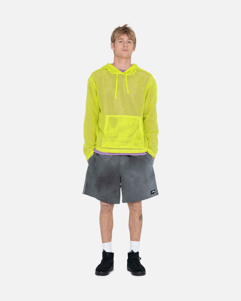 Stussy Puuvilla Mesh Huppari Vaaleanvihreä | JSIMCO-891