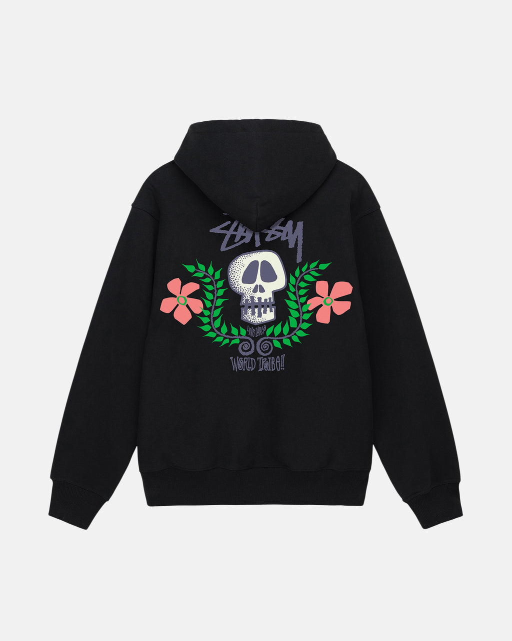 Stussy Skull Crest Huppari Mustat | SAFOZB-895