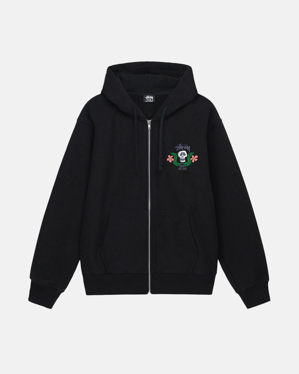 Stussy Skull Crest Zip Huppari Mustat | UEZFIT-864