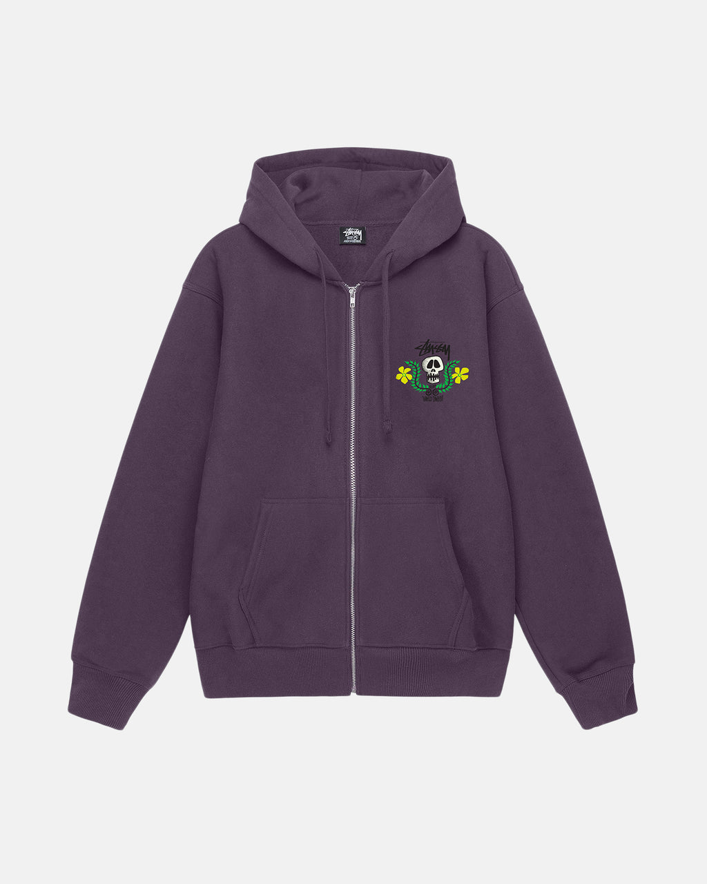 Stussy Skull Crest Zip Huppari Violetit | KCEPUY-938