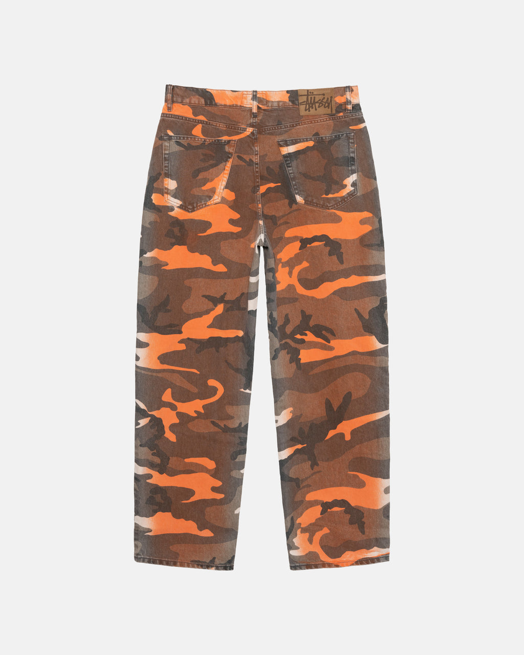 Stussy Spray Dye Big Ol' Farkut Oranssi Camo | BTXOCE-064