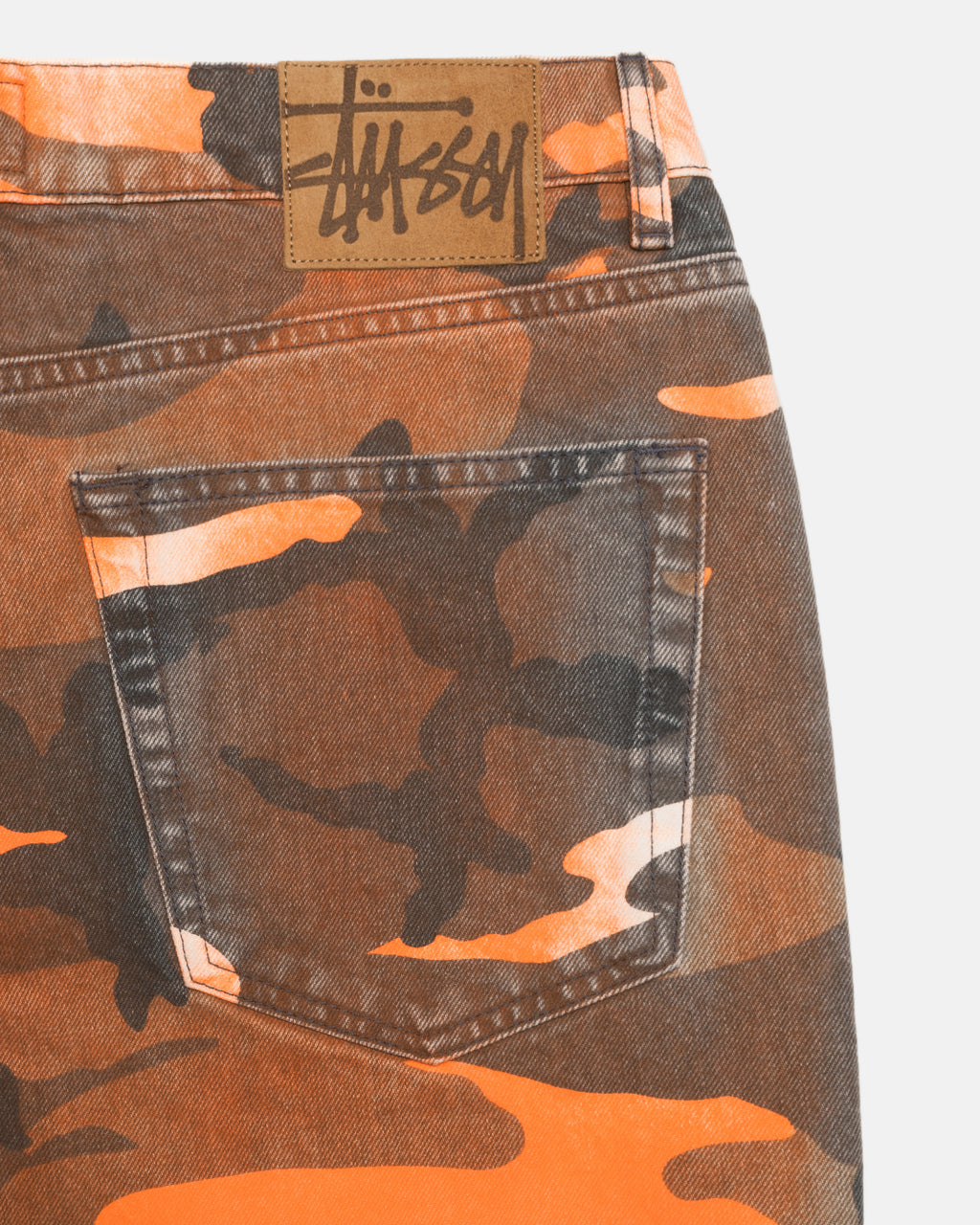 Stussy Spray Dye Big Ol' Farkut Oranssi Camo | BTXOCE-064