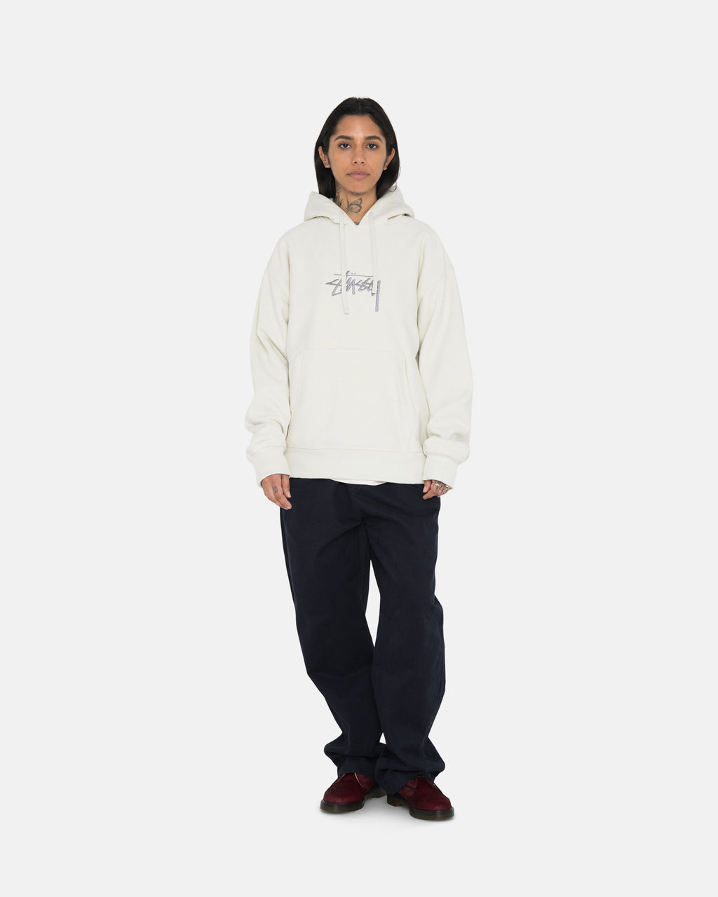 Stussy Stock Logo Applique Huppari Harmaat | QCMGHS-476