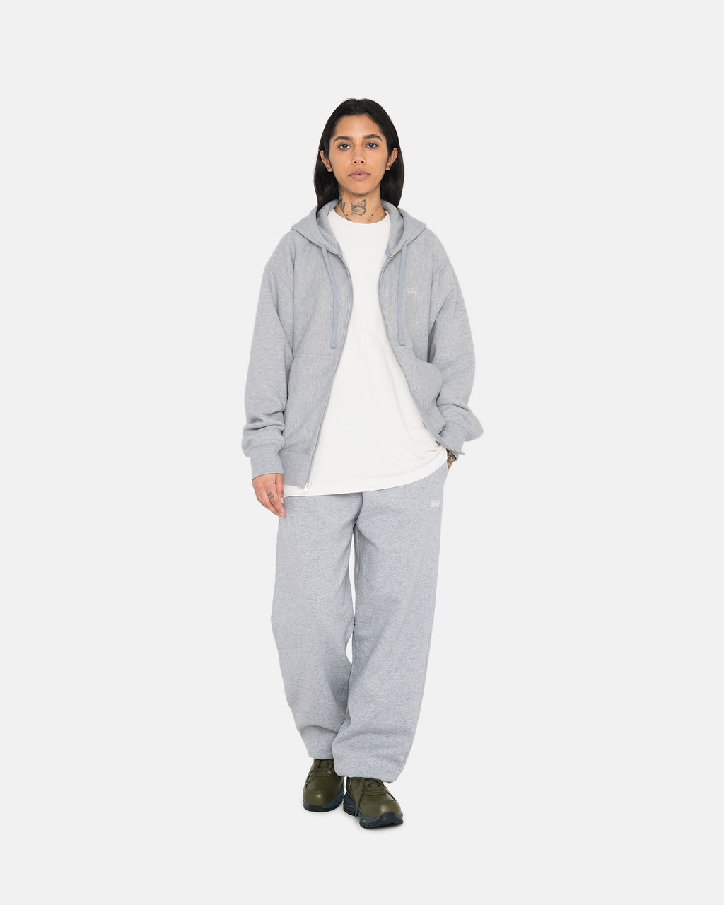 Stussy Stock Logo Collegehousut Harmaat | DQRXIL-284