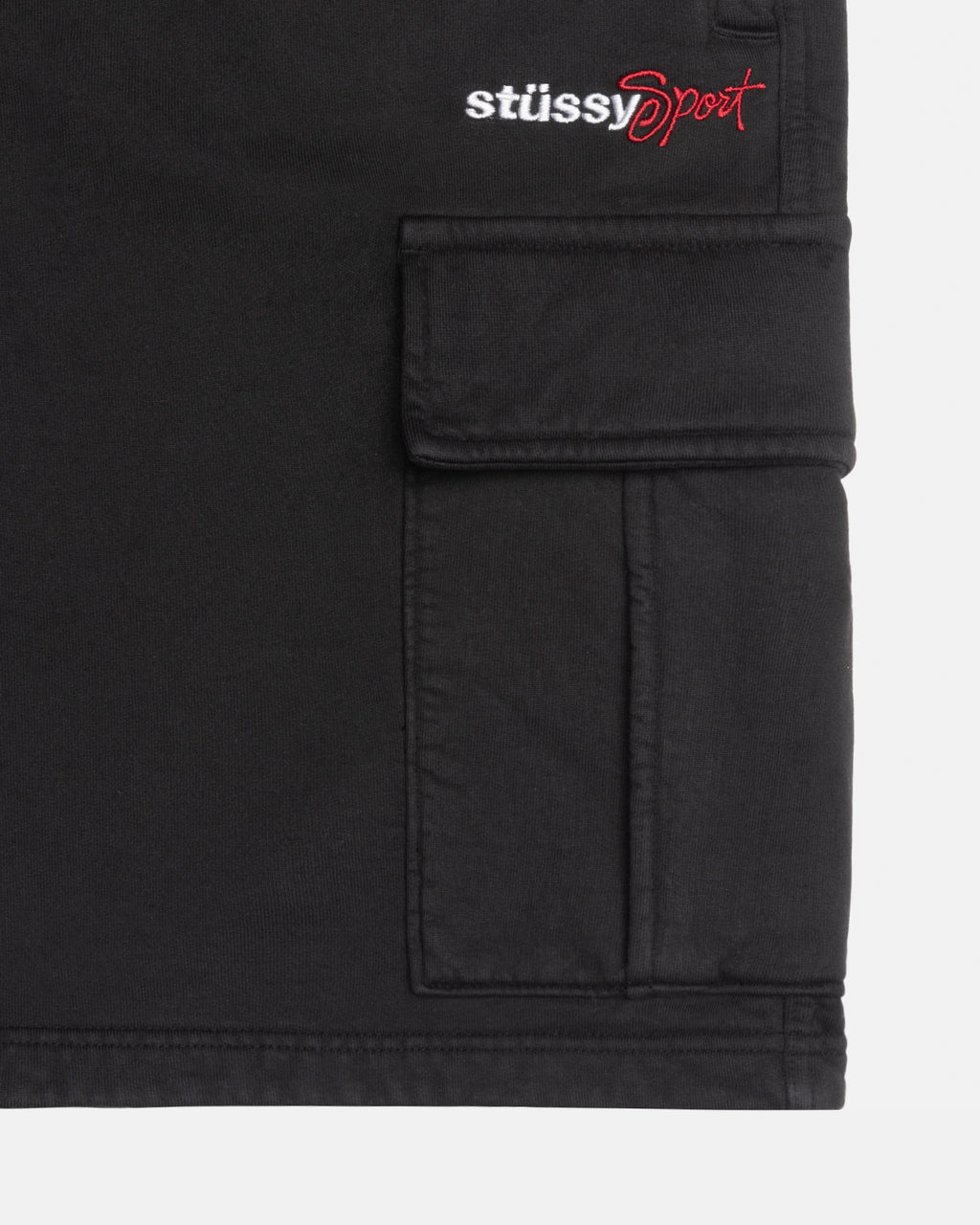 Stussy Urheilu Fleece Shortsit Mustat | YTOEHF-201