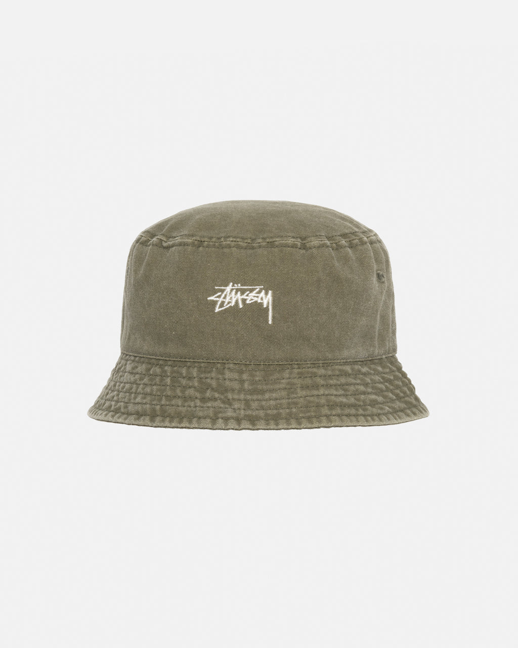 Stussy Washed Stock Bucket Hatut Oliivinvihreä | AVGLQK-251