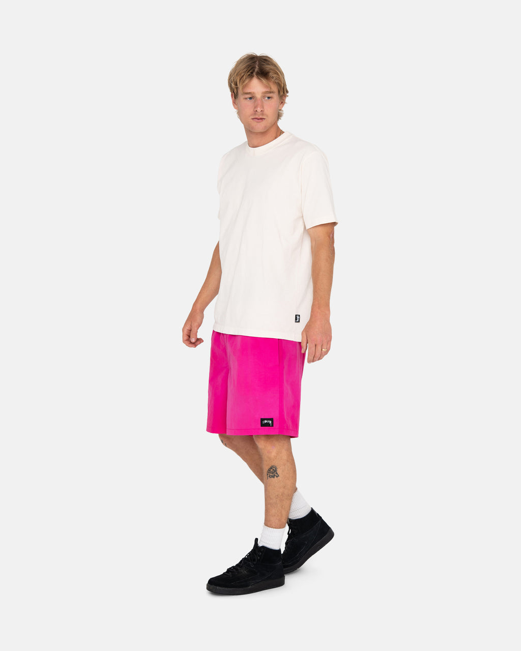 Stussy Wave Dye Nylon Shortsit Fuksia | PNWZOR-291