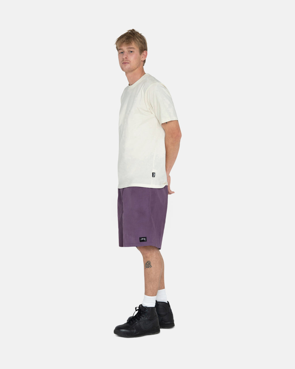 Stussy Wave Dye Nylon Shortsit Violetit | TRIMSC-924