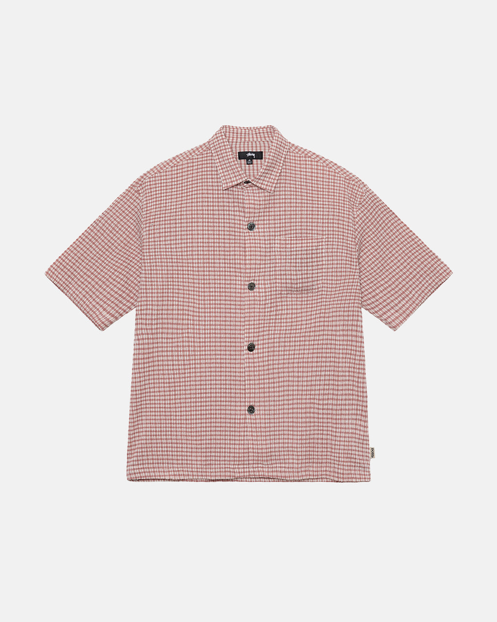 Stussy Wrinkly Gingham Ss Paidat Pinkki | INLJFZ-891