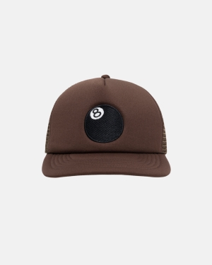 Stussy 8 Ball Trucker Lippis Ruskea | GTFXSU-647