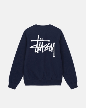 Stussy Basic Crew Shortsit Laivastonsininen | GDHWMF-290