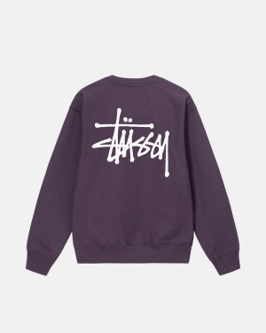 Stussy Basic Crew Shortsit Violetit | IBXKUA-340