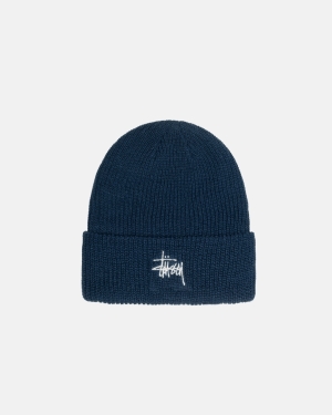 Stussy Basic Cuff Beanie Lippis Laivastonsininen | DVROLP-984